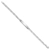 14k White Gold Polished Solid Chain/Solid Plate Anchor Link 25.5x4.8mm Plate 8 inch ID Bracelet