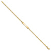 14k Polished Solid Chain/Solid Plate Flat Anchor Link 22.5x4.5mm Plate 8 inch ID Bracelet