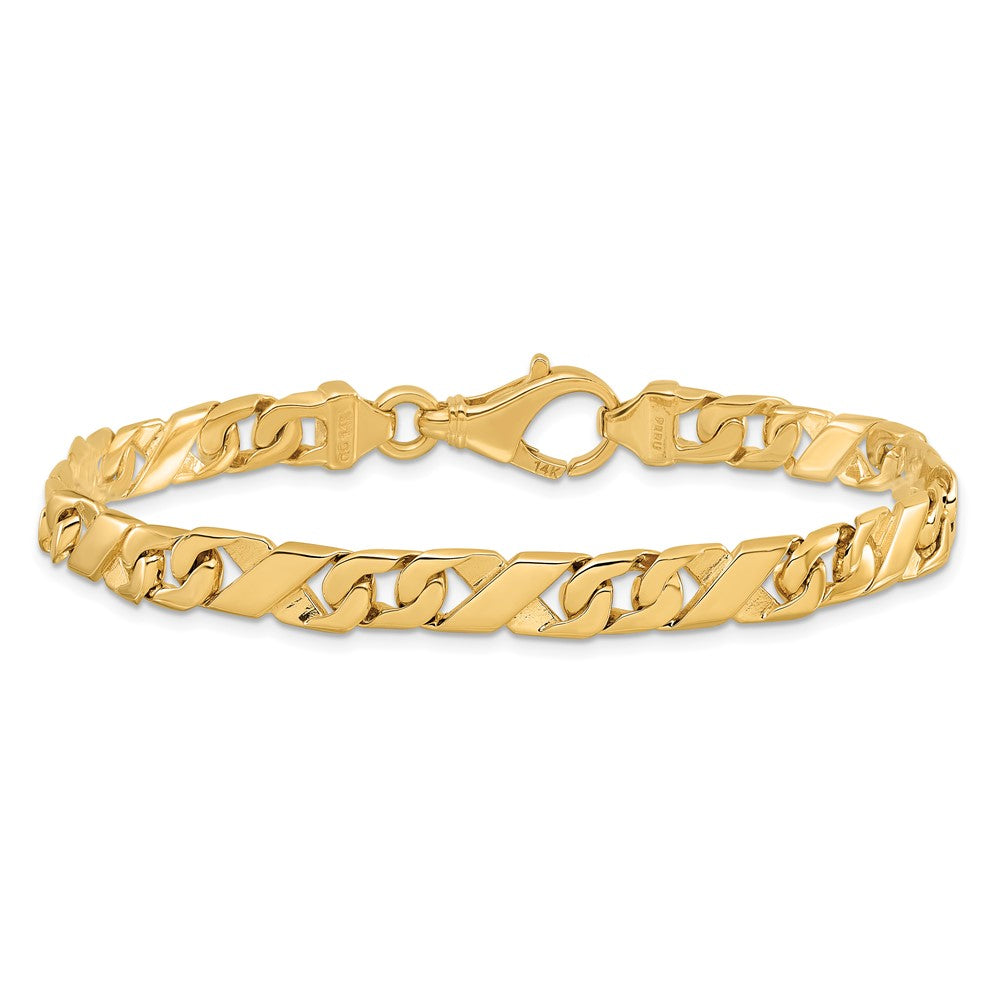 Gold Hand-Polished Fancy Link Chain