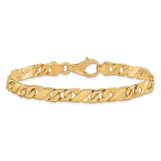 Gold Hand-Polished Fancy Link Chain