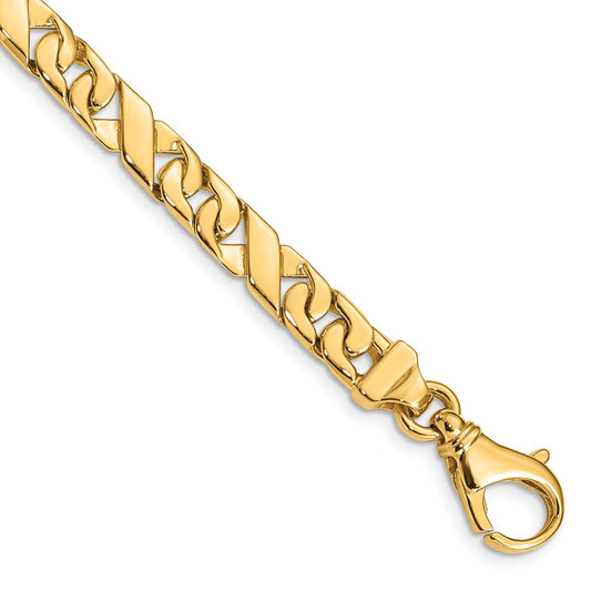 Gold Hand-Polished Fancy Link Chain