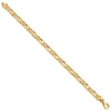 14K 7 inch 5.9mm Hand Polished Fancy Link with Fancy Lobster Clasp Bracelet