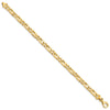 14K 8 inch 5.9mm Hand Polished Fancy Link with Fancy Lobster Clasp Bracelet