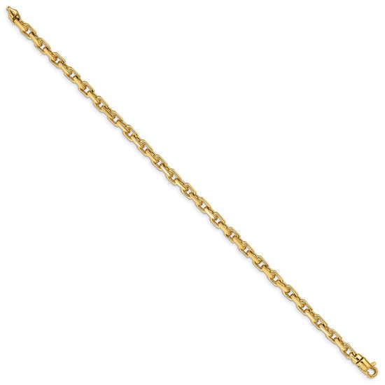 Gold Hand-Polished Fancy Link Chain