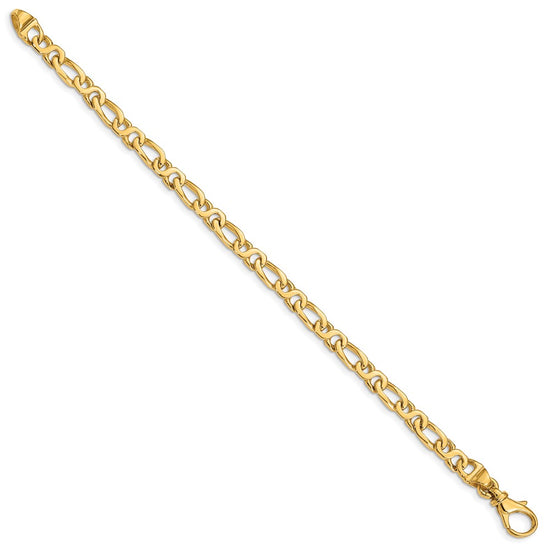 Gold Polished Fancy Link Chain