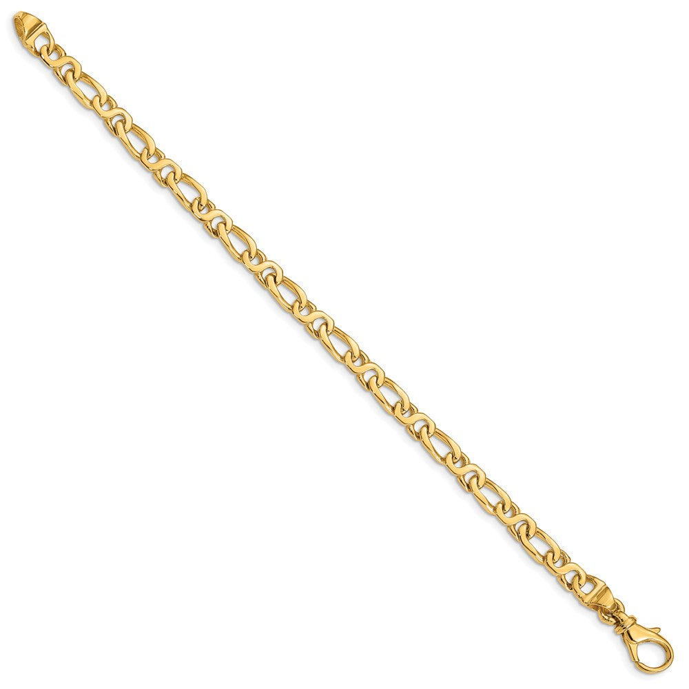 Gold Polished Fancy Link Chain