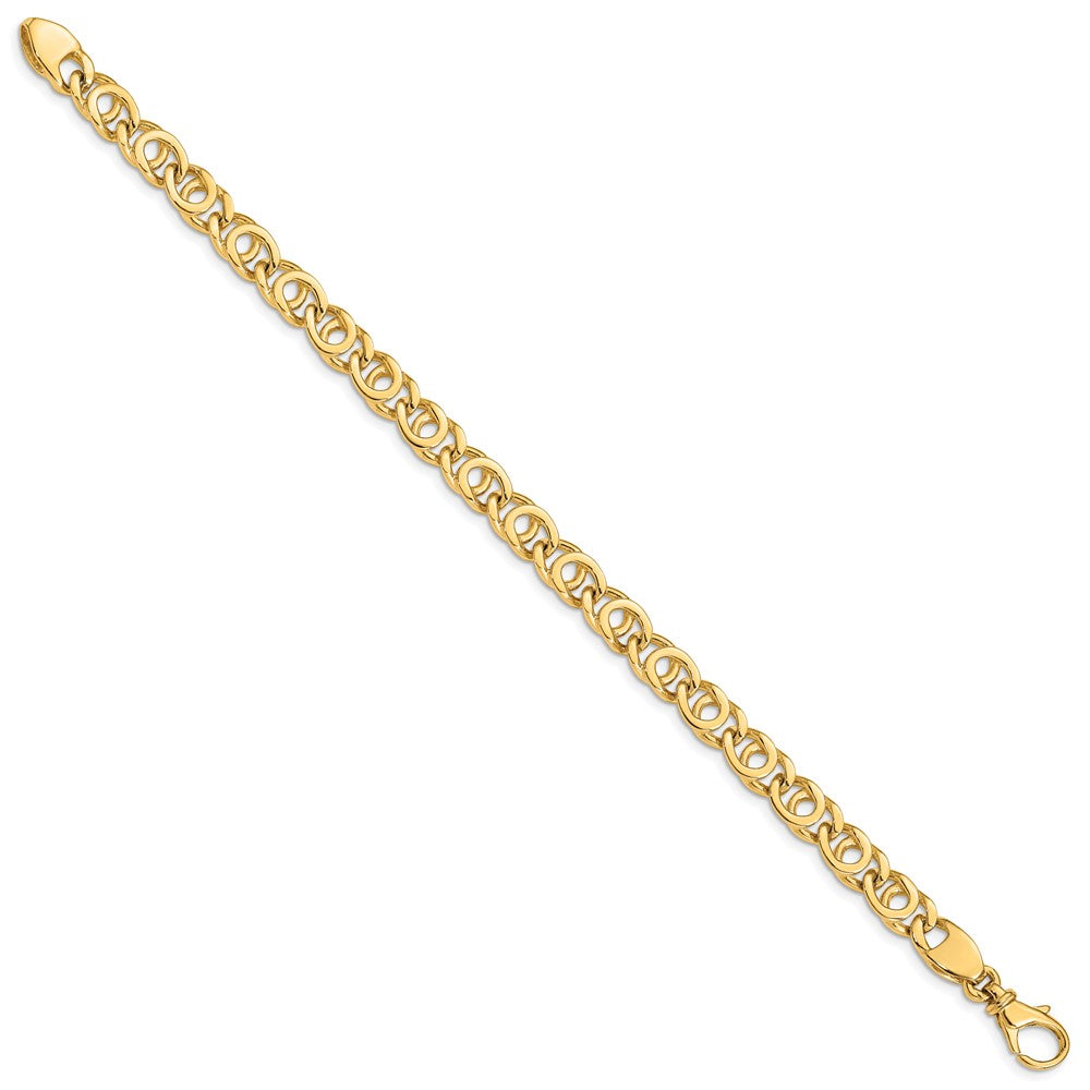 Gold Polished Fancy Link Chain