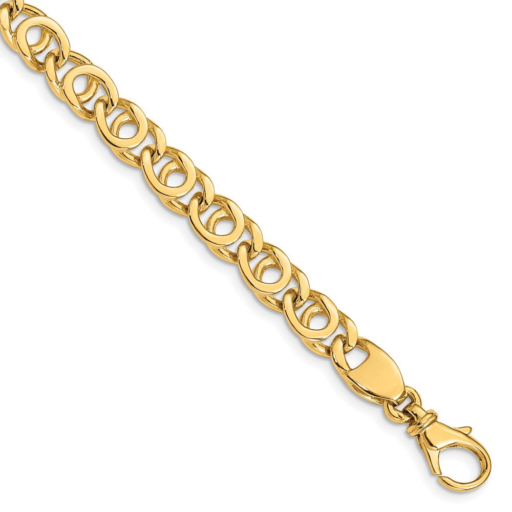 Gold Polished Fancy Link Chain