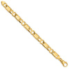 Gold Hand-polished Fancy Link Chain