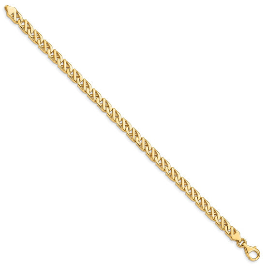 Gold Hand-Polished Fancy Link Chain