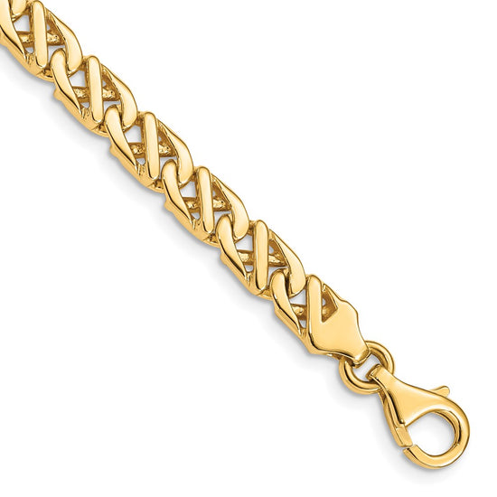Gold Hand-Polished Fancy Link Chain