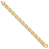 Gold Hand-Polished Fancy Link Chain