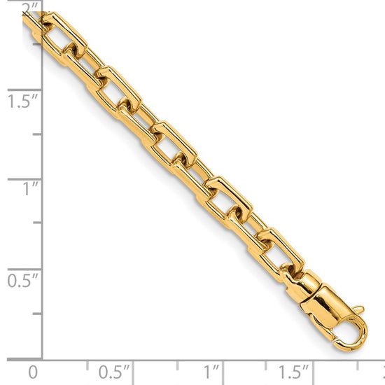 Gold Hand-polished Fancy Link Chain