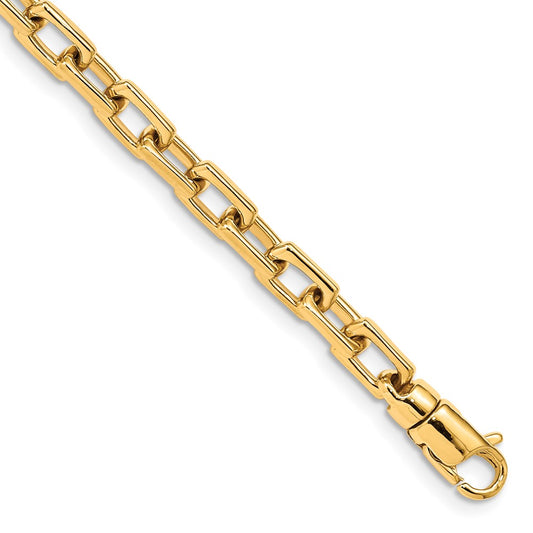 Gold Hand-polished Fancy Link Chain