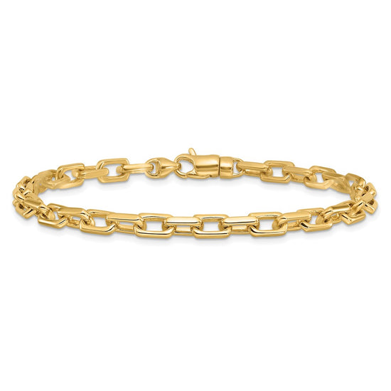 Gold Hand-polished Fancy Link Chain