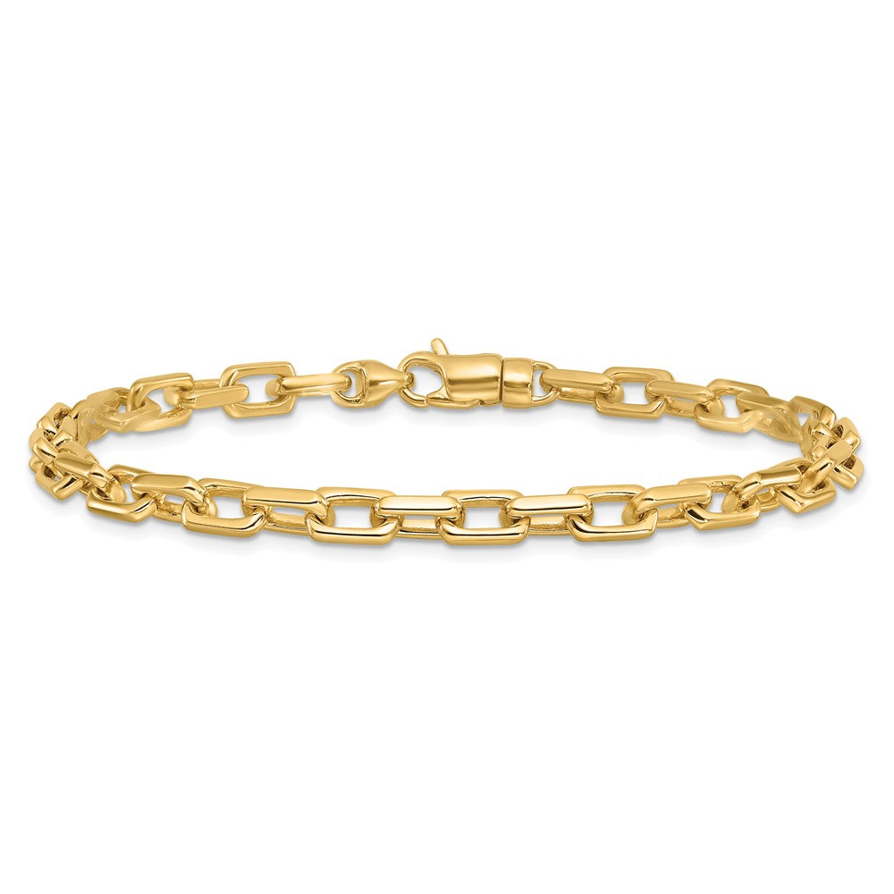 Gold Hand-polished Fancy Link Chain