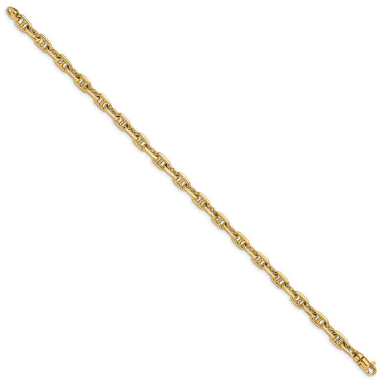 5.1mm Hand-polished Fancy Link Chain Bracelets
