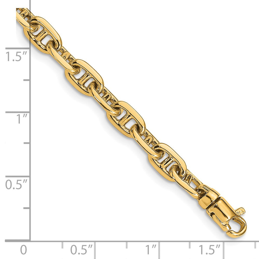 5.1mm Hand-polished Fancy Link Chain Bracelets