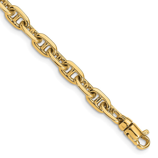 5.1mm Hand-polished Fancy Link Chain Bracelets