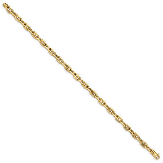 5.1mm Hand-polished Fancy Link Chain Bracelets