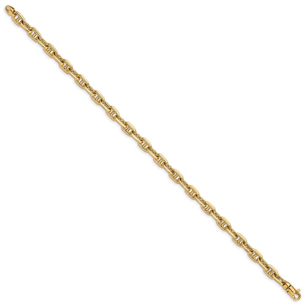 5.1mm Hand-polished Fancy Link Chain Bracelets