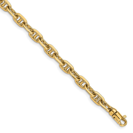 5.1mm Hand-polished Fancy Link Chain Bracelets