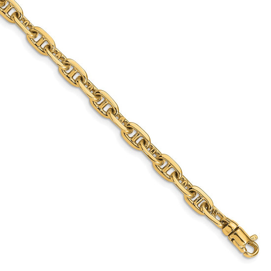 5.1mm Hand-polished Fancy Link Chain Necklaces