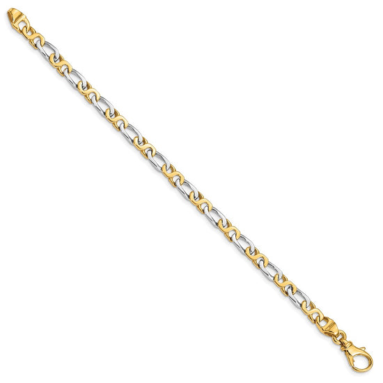 Gold Polished Fancy Link Chain