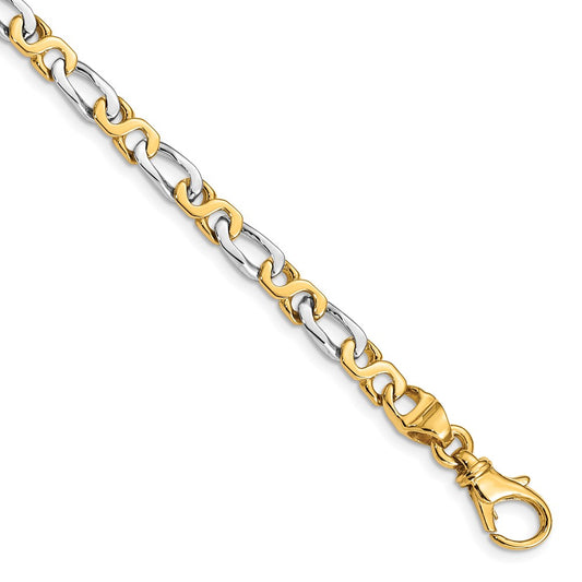 Gold Polished Fancy Link Chain