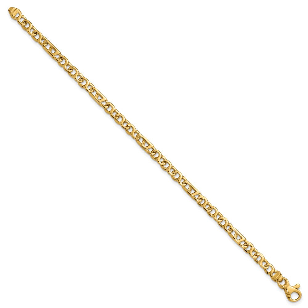 Gold Hand-Polished Fancy Link Chain
