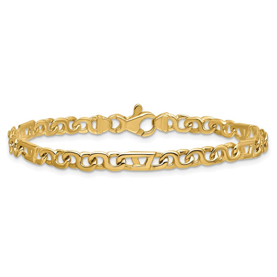 Gold Hand-Polished Fancy Link Chain