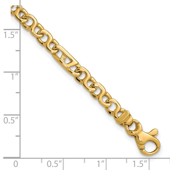 Gold Hand-Polished Fancy Link Chain