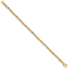 Gold Hand-polished Fancy Link Bracelet