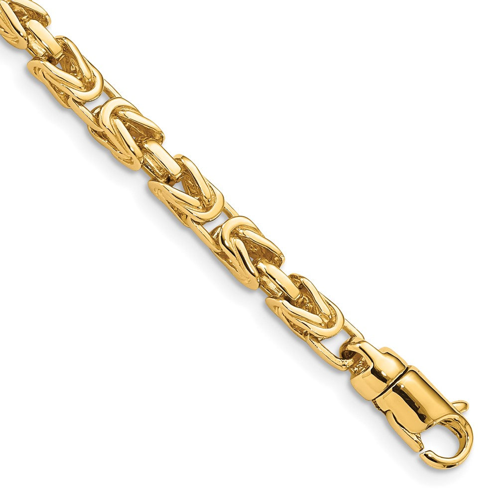Gold Hand-Polished Byzantine Link Chain