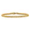Gold Hand-Polished Flat-Edged Woven Link Chain