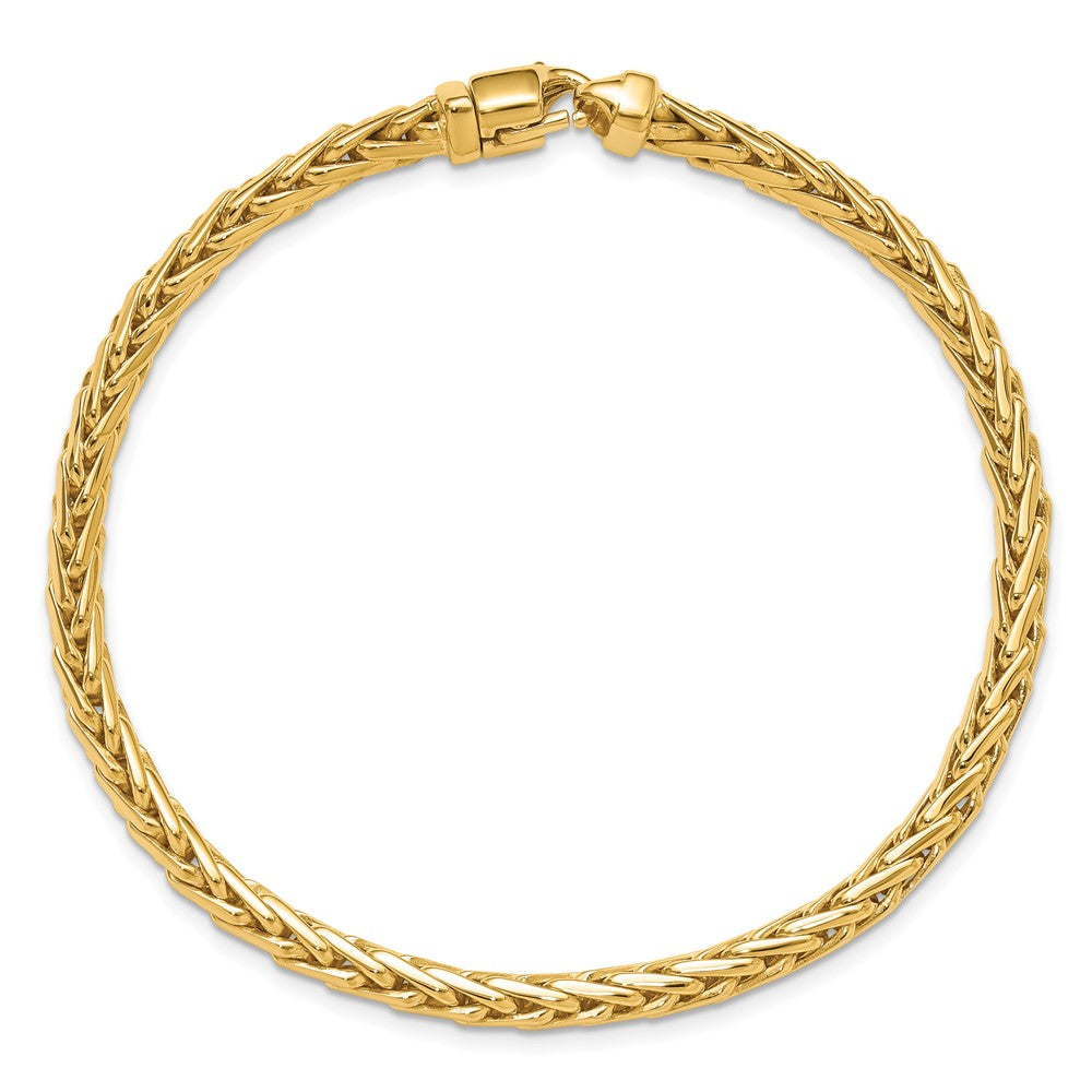 Gold Hand-Polished Flat-Edged Woven Link Chain