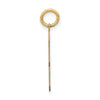 14k Medium Polished Number 23 Charm