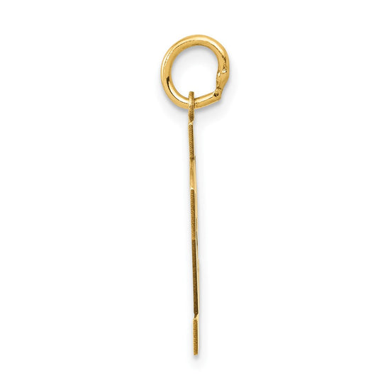 14k Medium Polished Number 82 Charm