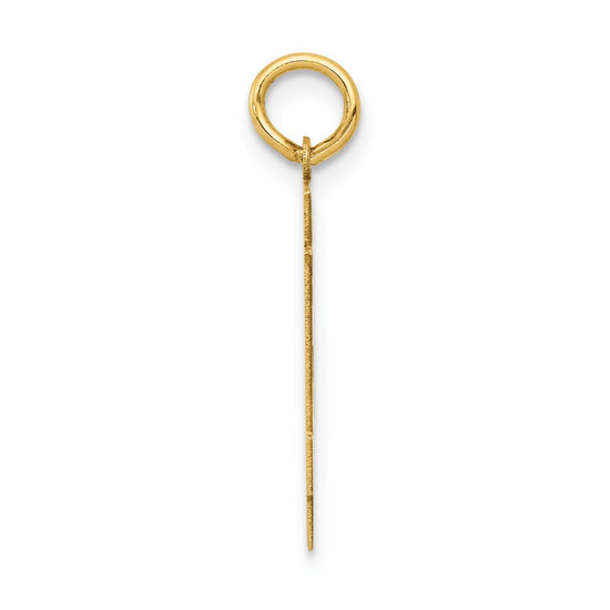 14k Medium Polished Number 84 Charm