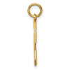 14k Large Brushed Diamond-cut Number 5 Charm