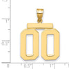 Polished Number Charms — 00