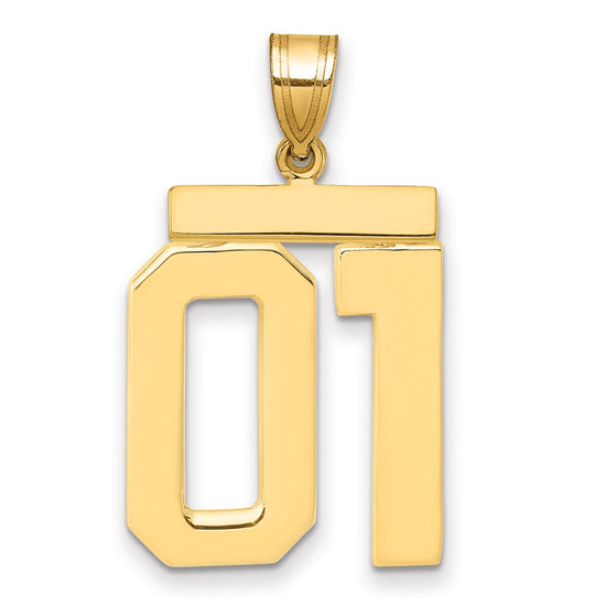 Polished Number Charms — 01