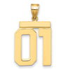 Polished Number Charms — 01