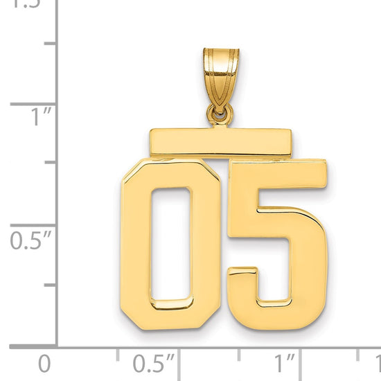 Polished Number Charms — 05