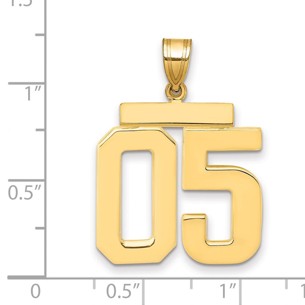 Polished Number Charms — 05