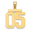 Polished Number Charms — 05