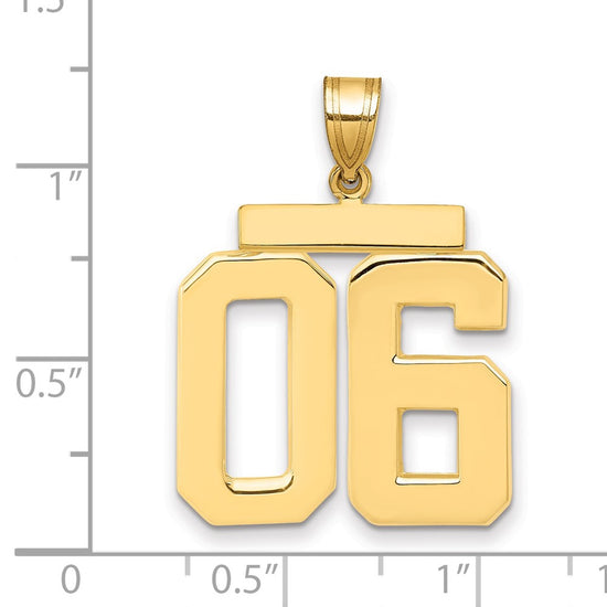 Polished Number Charms — 06