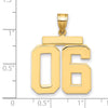 Polished Number Charms — 06