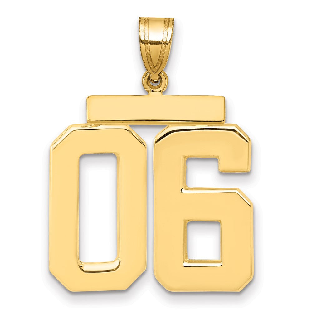 Polished Number Charms — 06