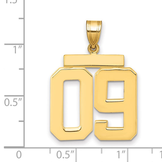 Polished Number Charms — 09
